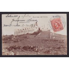 URUGUAY MONTEVIDEO ANTIGUA TARJETA POSTAL FORTALEZA DEL CERRO